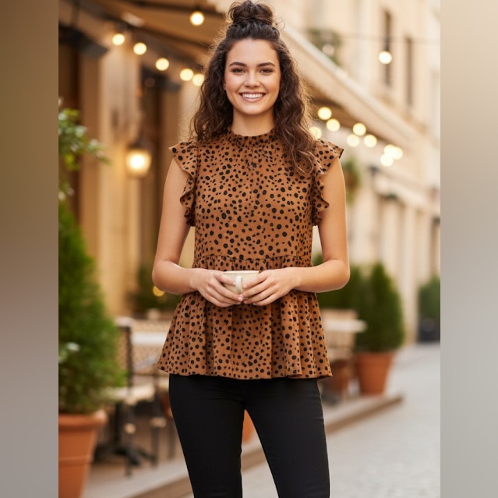 Emory Rose Leopard Print Top